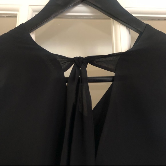 BCBGeneration Black Long Sleeve Back Bow Shift Dress - Picture 8 of 8